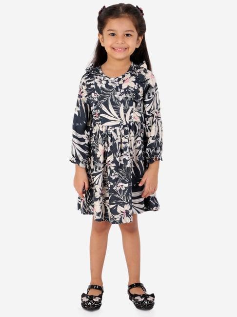 lil-drama-kids-navy-floral-print-full-sleeves-dress