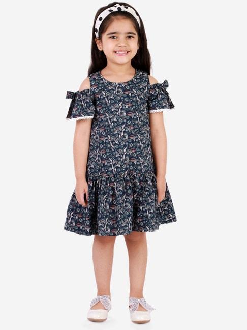 lil-drama-kids-navy-floral-print-dress