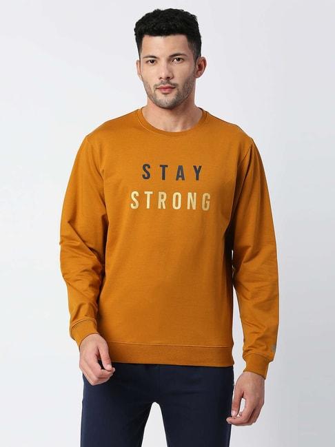 pepe-jeans-yellow-slim-fit-printed-sweatshirt