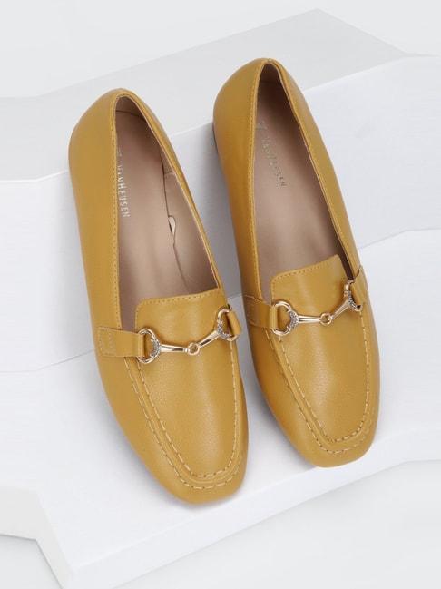 van-heusen-women's-yellow-casual-loafers