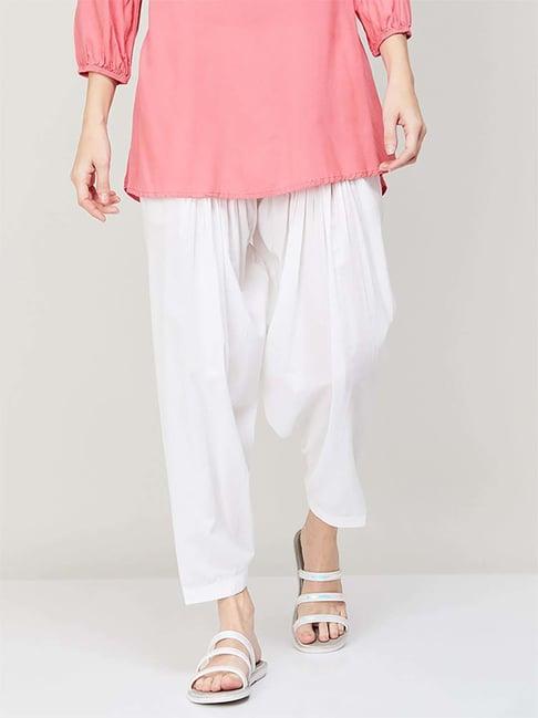melange-by-lifestyle-white-cotton-regular-fit-salwar