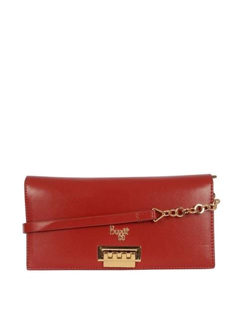 baggit-red-solid-clutch