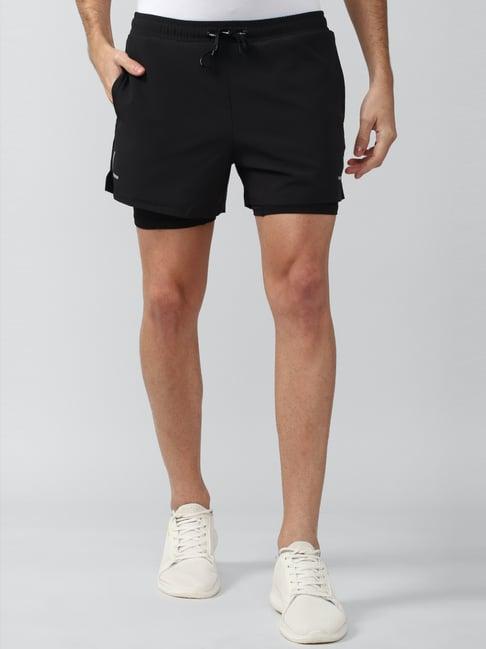 van-heusen-flex-black-regular-fit-shorts