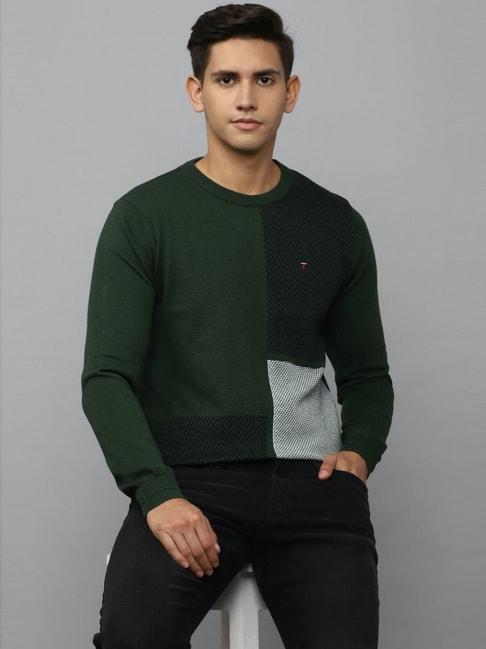 louis-philippe-sport-green-cotton-regular-fit-colour-block-sweatshirt