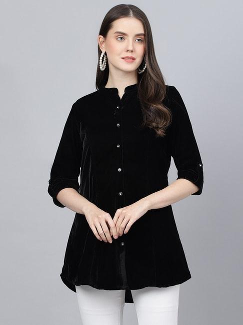 divena-black-regular-fit-shirt