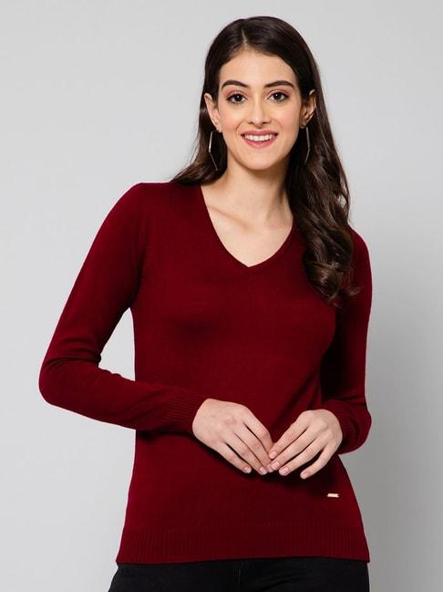 crozo-by-cantabil-maroon-wool-pullover
