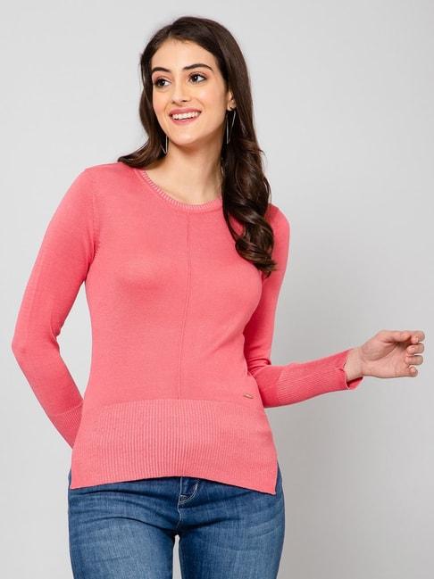 crozo-by-cantabil-coral-wool-pullover