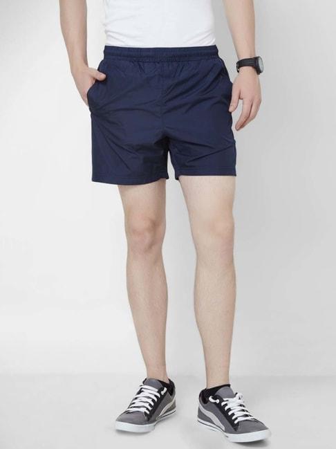 kappa-navy-blue-regular-fit-shorts
