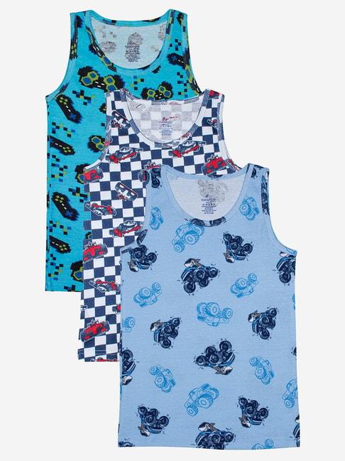 kiddopanti-kids-blue-&-white-printed-vest-(pack-of-3)