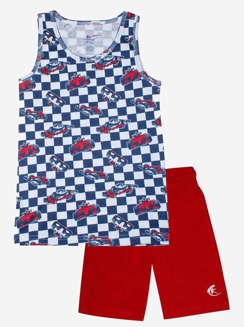 kiddopanti-kids-multicolor-printed-vest-with-shorts
