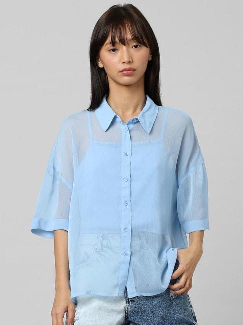 only-blue-regular-fit-shirt