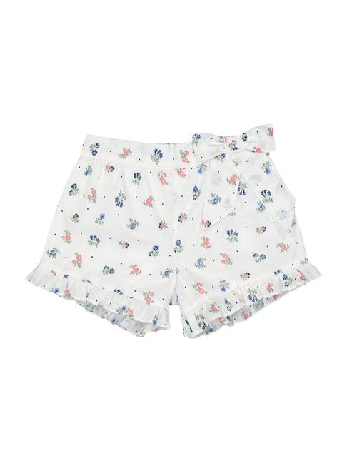 mothercare-kids-white-cotton-floral-print-shorts