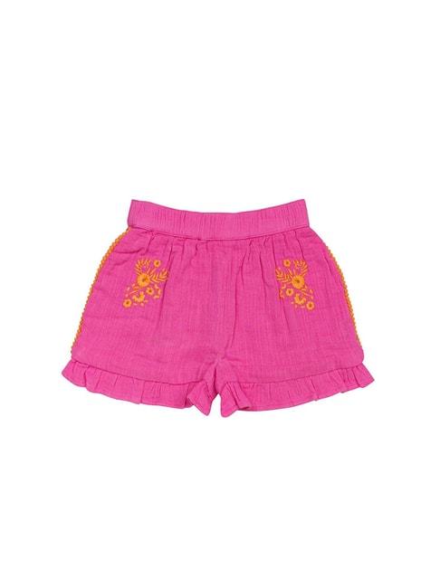 h-by-hamleys-infants-girls-pink-embroidered-shorts
