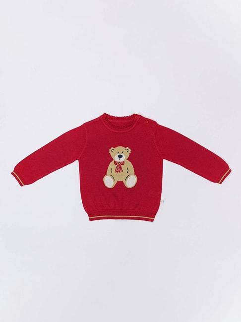 h-by-hamleys-infants-girls-red-self-design-full-sleeves-sweater