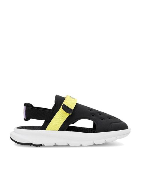puma-kids-black-&-yellow-casual-sandals