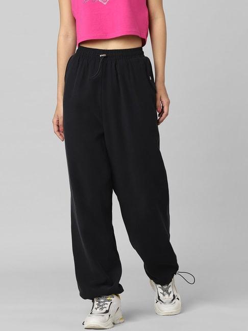only-black-relaxed-fit-mid-rise-joggers