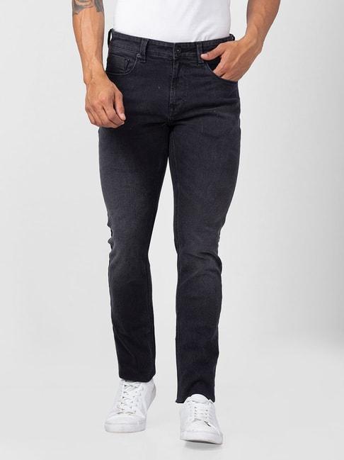 spykar-carbon-black-cotton-regular-fit-jeans