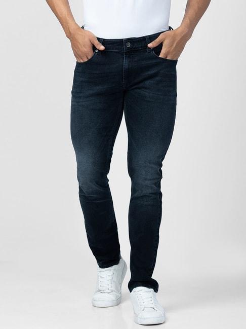 spykar-charcoal-black-cotton-regular-fit-jeans