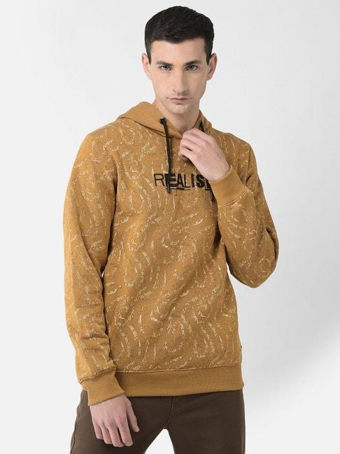 crimsoune-club-mustard-regular-fit-hooded-sweatshirt