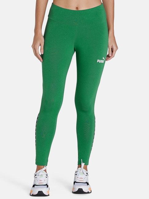 puma-green-logo-print-mid-rise-tights