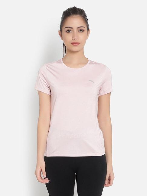 anta-baby-pink-printed-sports-t-shirt