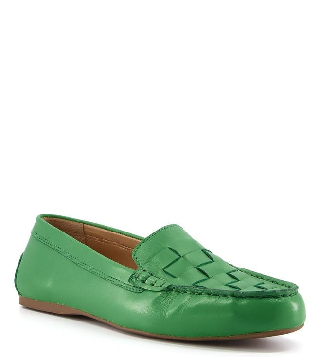 dune-london-women's-greene-green-loafers
