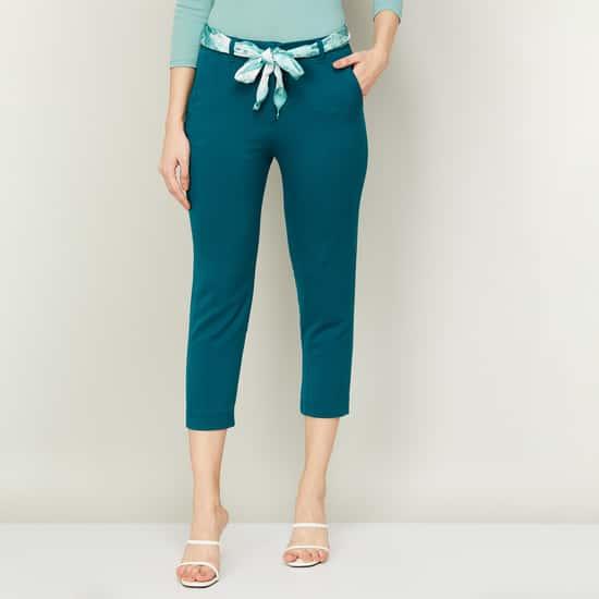 and-women-solid-capri-pants-with-fabric-belt