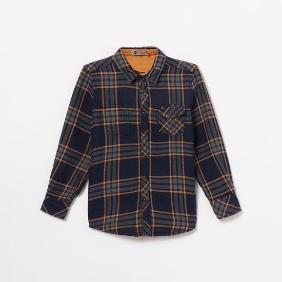 lee-coopers-juniors-boys-checked-and-solid-reversible-shirt