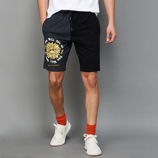 smileyworld-men-graphic-printed-slim-fit-shorts