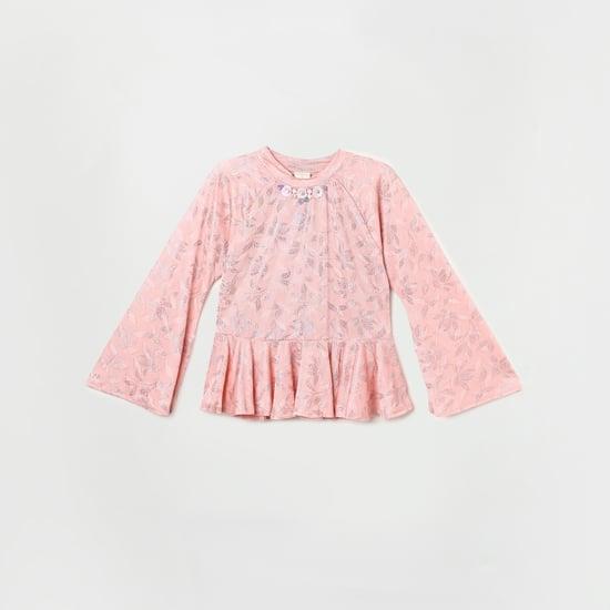tiny-girl-printed-round-neck-a-line-top