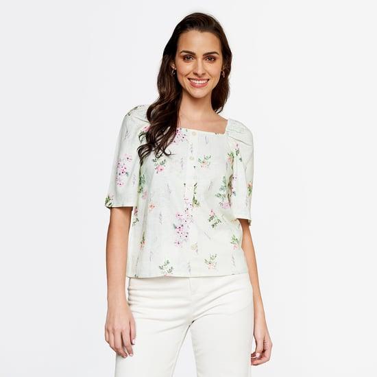 and-women-printed-square-neck-casual-top