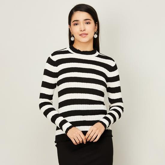 allen-solly-women-striped-round-neck-knit-top
