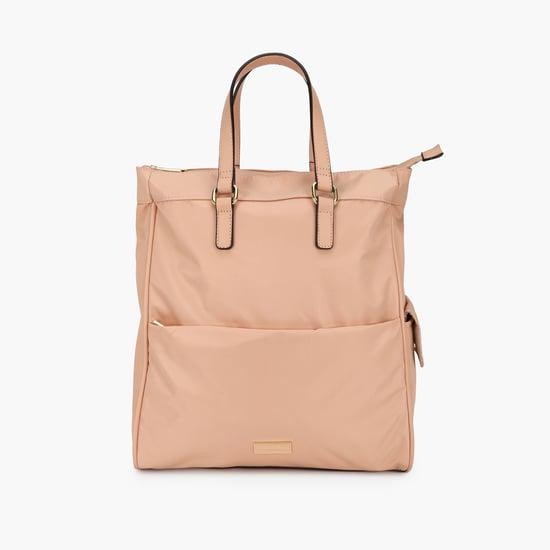 van-heusen-women-solid-twin-handle-backpack