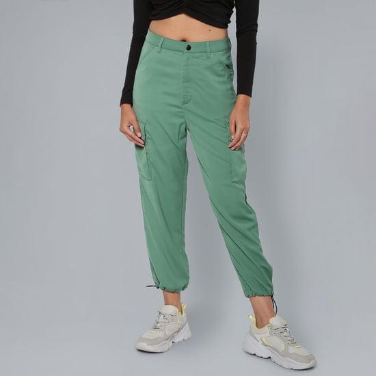 flying-machine-women-solid-cargo-trousers