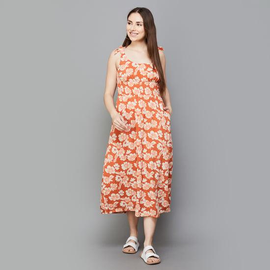 american-eagle-women-printed-fit-and-flare-dress