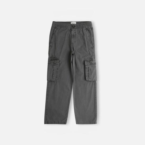 pepe-jeans-boys-solid-cargo-trousers