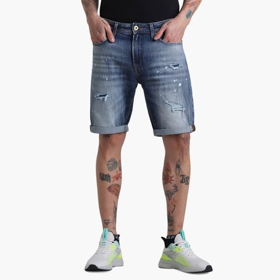jack-&-jones-men-distressed-denim-shorts