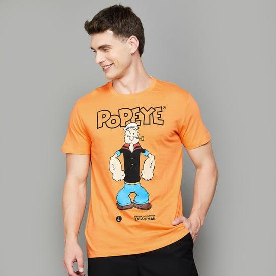 free-authority-men-popeye-printed-t-shirt