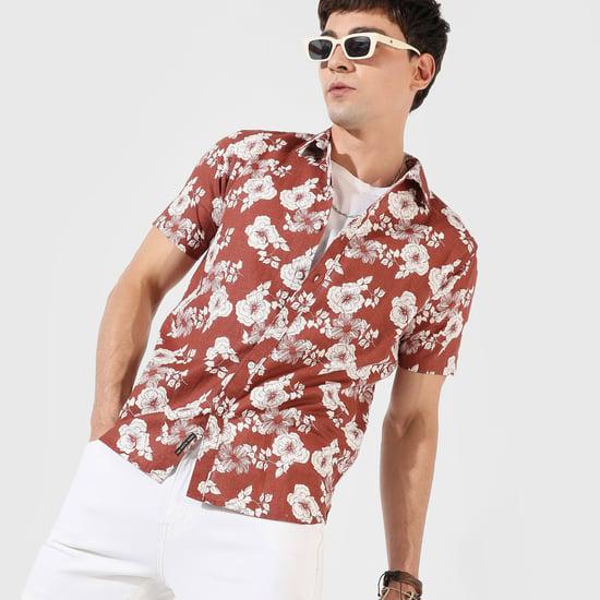 campus-sutra-men-printed-regular-fit-casual-shirt