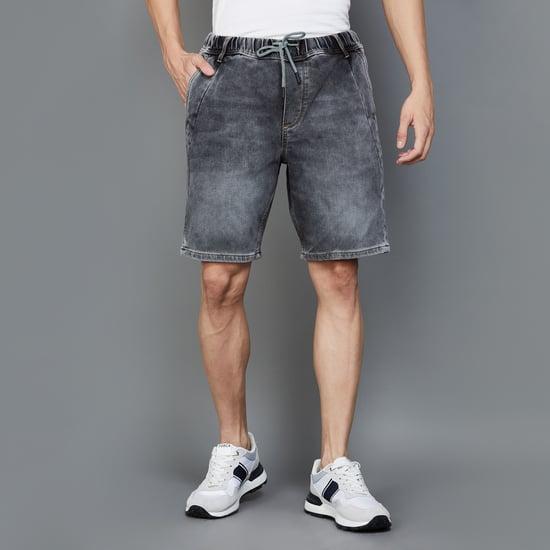 bossini-men-solid-regular-fit-casual-shorts