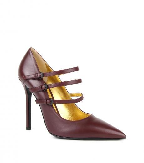 mahogany-tri-buckle-heels