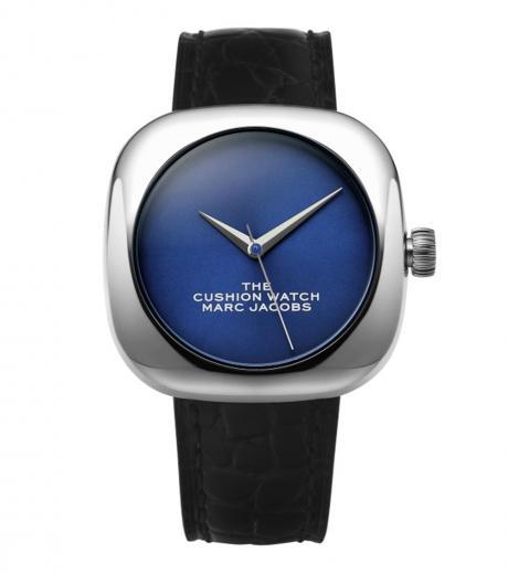 black-blue-dial-watch
