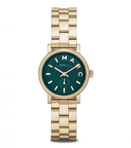 golden-green-dial-watch