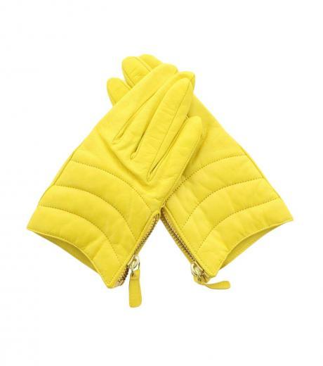 lemon-yellow-quilted-gloves