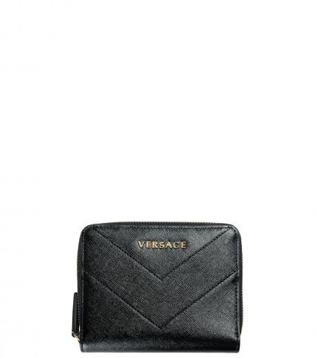black-zip-around-wallet