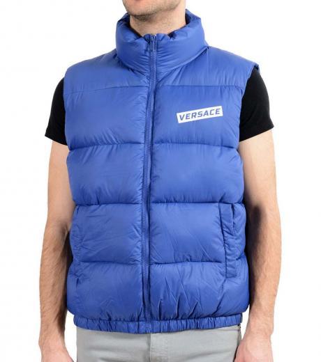 blue-quilted-logo-puffer-jacket