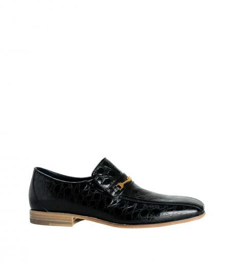 black-croc-print-leather-loafers
