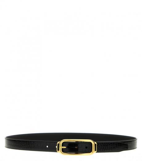 black-croc-print-leather-belt