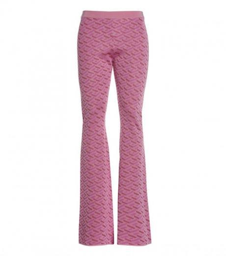 pink-la-greca-flared-pants