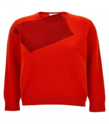 red-patchwork-detail-sweater